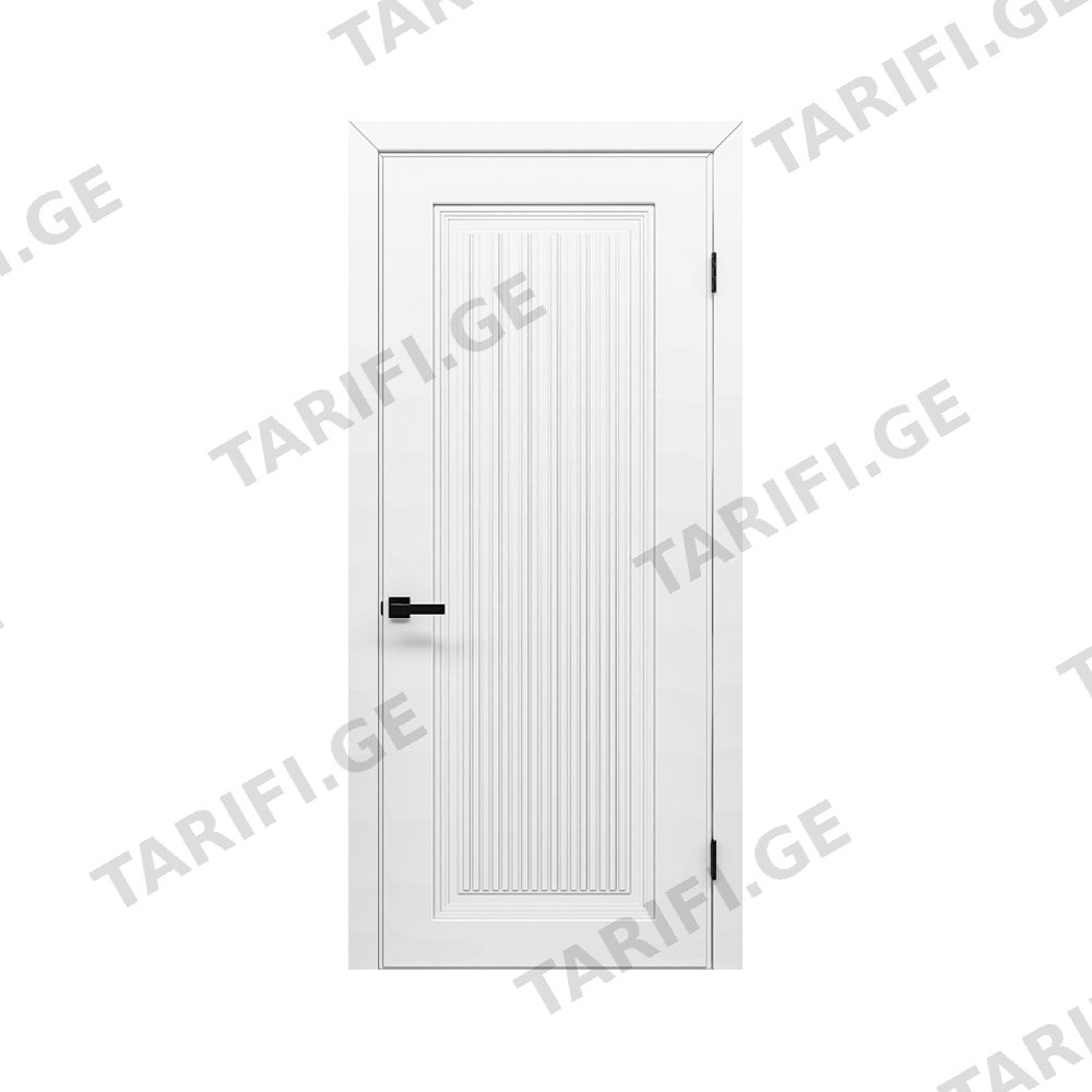 შეღებილი მდფ კარი oba 1 line (White, 700x2150, LR) კომპლექტი