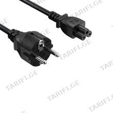 VENTION ZCKBAC 3-Prong Power Cord 1.8M cable C5 Connector EU Plug