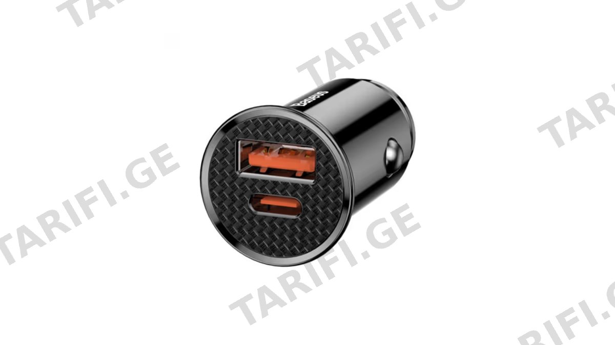 Baseus Circular Plastic PPS Car Charger CCALL-YS01