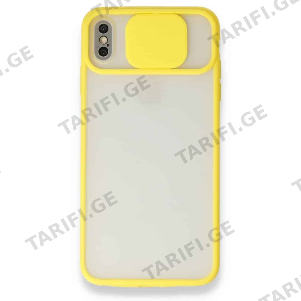 iPhone X Palm Camera Sliding Silicone Case კამერის დაცვით ქეისი