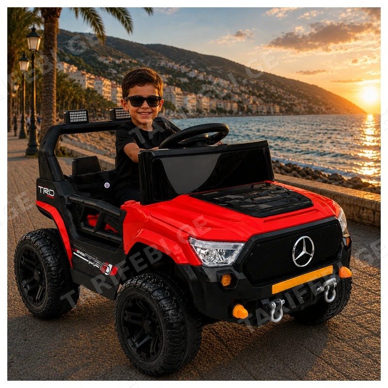 საბავშვო ელექტრო მანქანა MERCEDES-BENZ GM-505-RED 2 ძრავით 12V