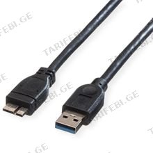 KINGDA KDUSBC3005 Type C Plug Cable to USB 3.0 Micro B Plug USB გადამყვანი