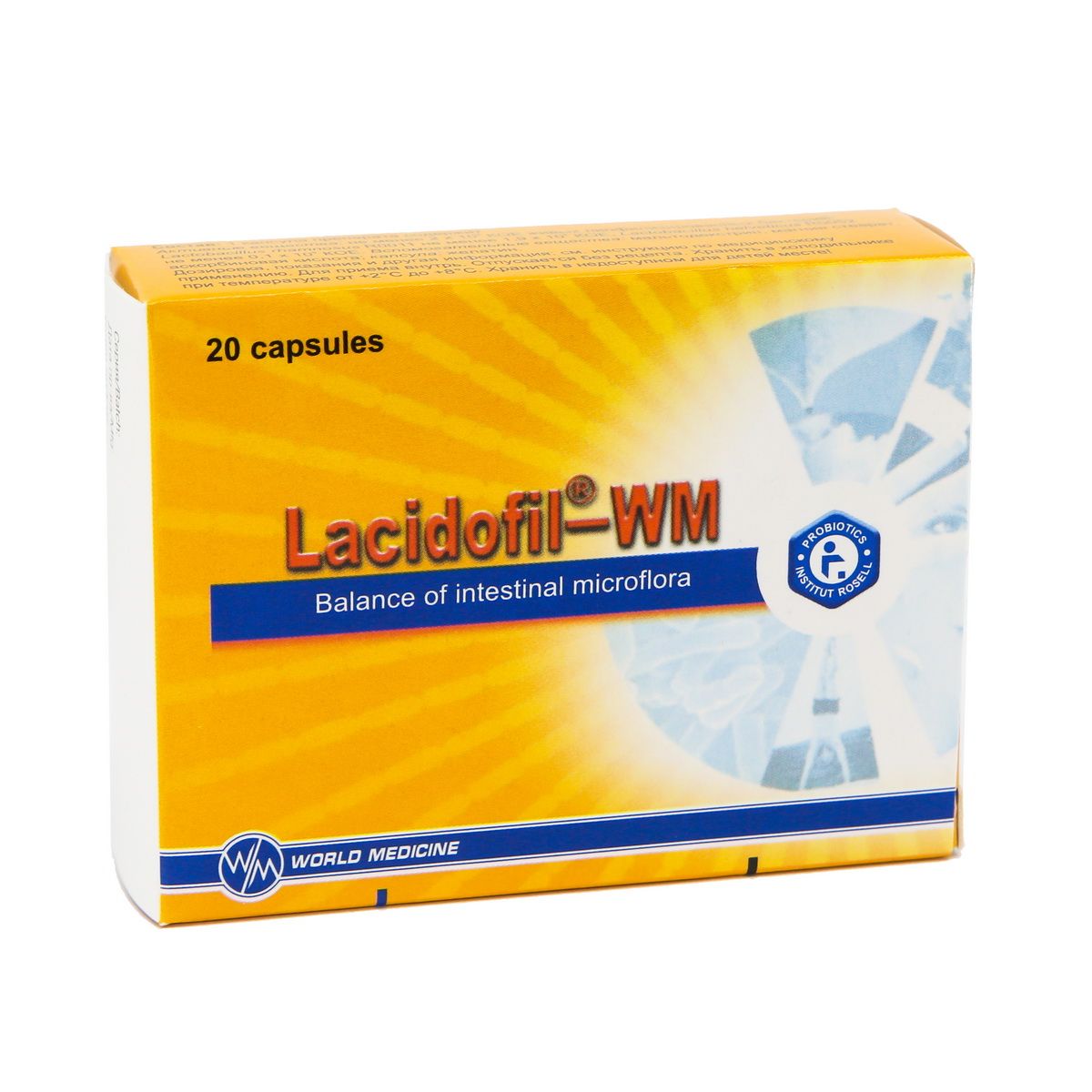 ლაციდოფილი-WM - Lacidofil-WM 20 კაფსულა