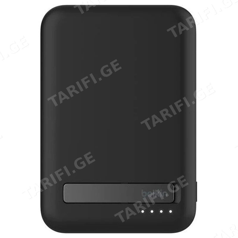 პორტატული დამტენი (POWER BANK) BELKIN BPD008BTBK 10000MAH 15W QI2 მაგნიტური სადგამით შავი