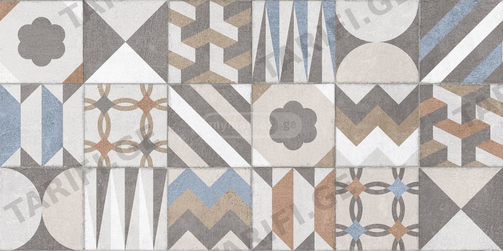 კედლის ფილა UMUT GREY DÉCOR 30x60 დეკორი