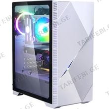 კომპიუტერის ქეისი ZALMAN COMPUTER CASE Z3 ICEBERG, MIDT, 1xUSB2.0,2xUSB3.0, 2x120mm, TG (SIDE PANEL), WITHOUT PSU, WHITE (Z3ICEBERGWHITE)