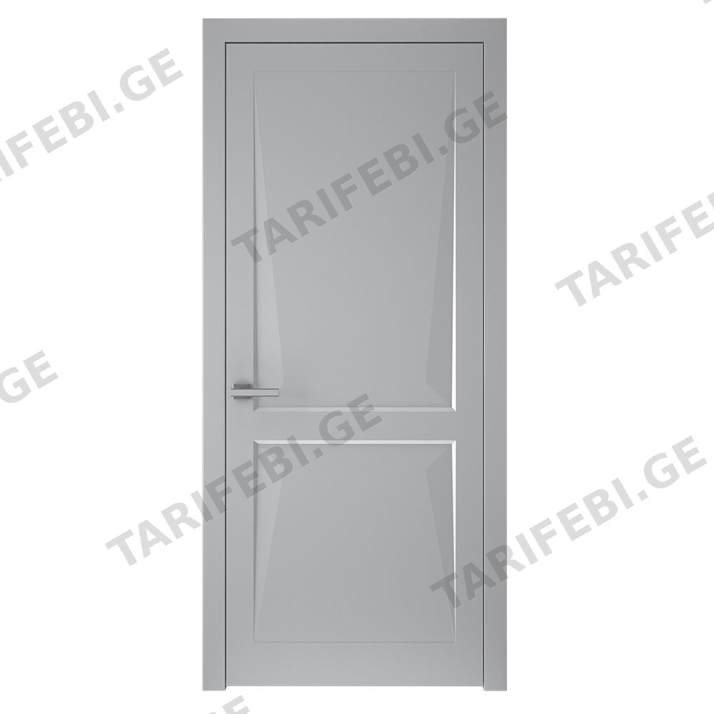 შეღებილი მდფ კარი model 1 3D (Light gray, 700x2150, LR)