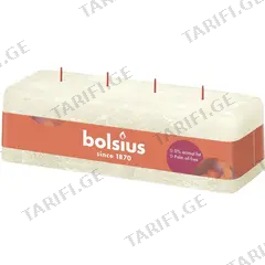 სანთელი Bolsius Rust Soft pearl 80/250/90 მმ