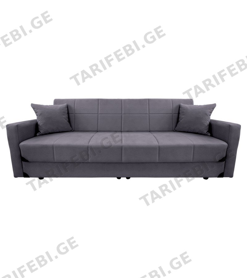 დივანი 3ნი SELEN #SOLO 117 ფერი. GRAY ზომა :220/190*50*55