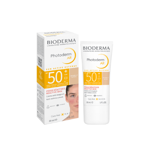 ბიოდერმა - PHOTODERM AR+ მზისგან დამცავი კრემი SPF50+  შეფერილი მგრძნობიარე კანის 30მლ