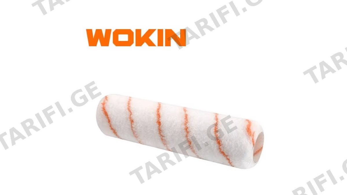 სამღებრო ლილვაკის სათადარიგო პირი Wokin 351307, 7\", Roller Cover, White
