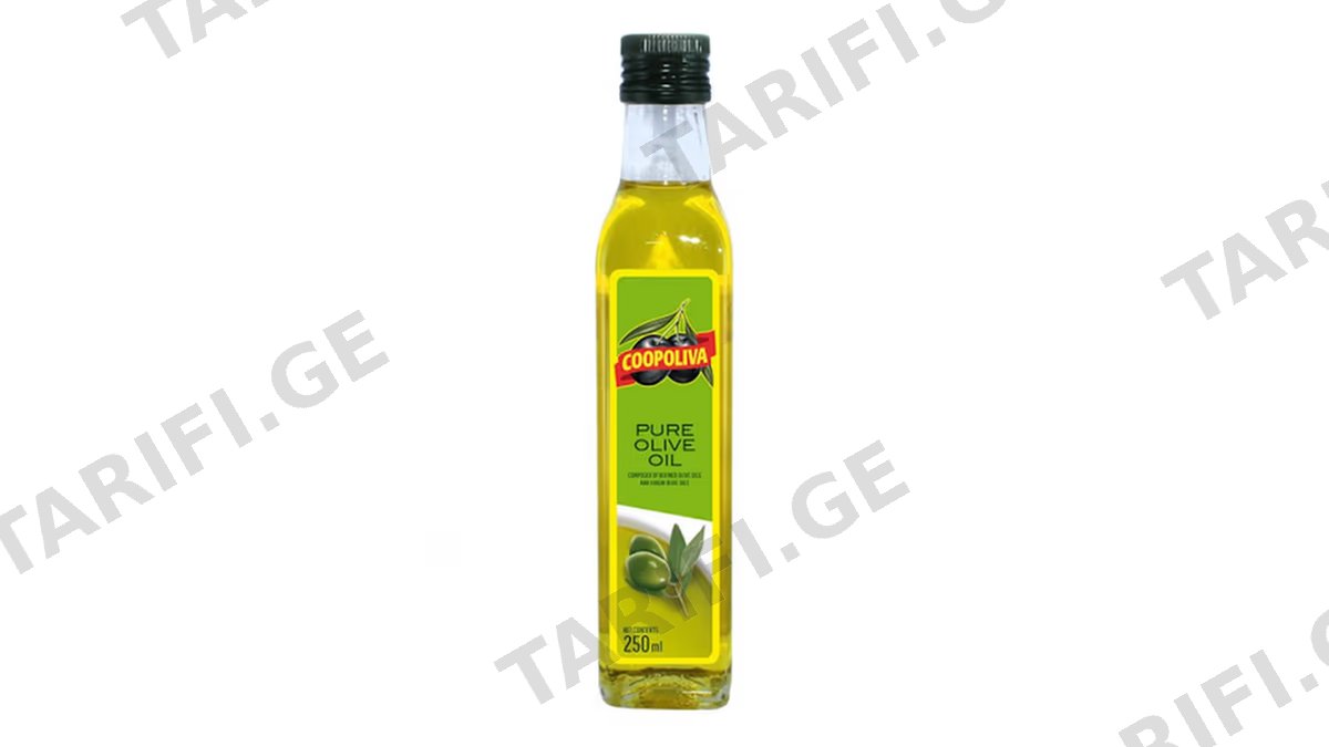 ზეთი ზეითუნის კოპოლივა პურე 250მლ შუშა