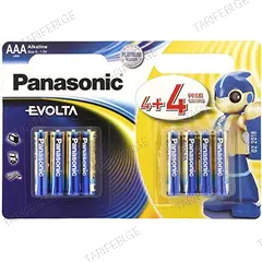 ელემენტი ალკალინი Panasonic Evolta AAA 8ც.