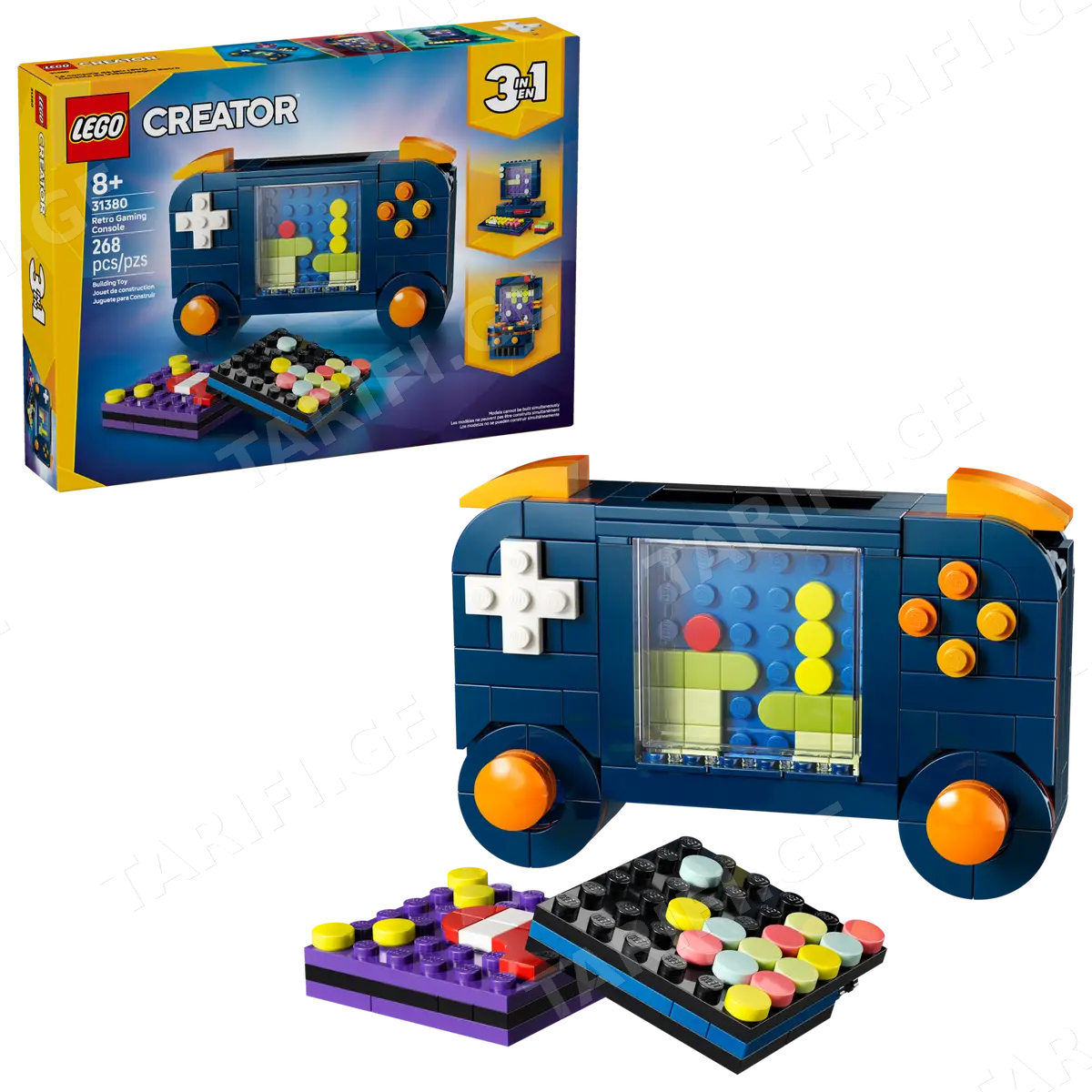 ასაწყობი კონსტრუქცია RETRO GAMING CONSOLE 31380 | CREATOR 3-IN-1