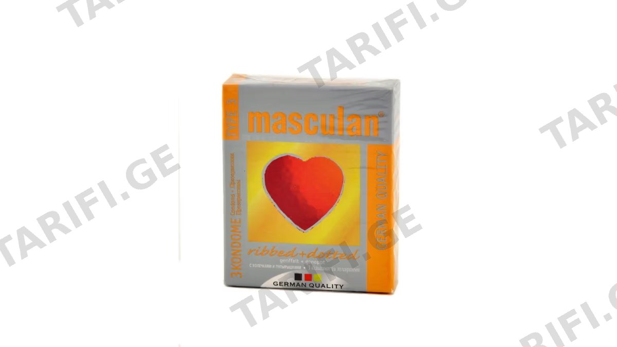 პრეზერვატივი "MASCULAN 3" N3 *