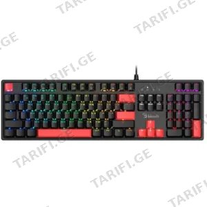 A4tech Bloody S510R RGB Mechanical Gaming Keyboard US Layout Fire Black (Blue Switch)