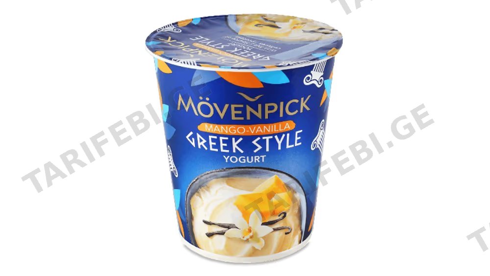 MOVENPICK ბერძნული იოგურტი პროტეინით მანგო-ვანილი-400გრ