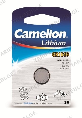 ელემენტი Camelion Lithium CR1616 3V 1 ც