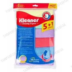 მიკროფიბრის ტილო Kleaner GSG005 6 ც