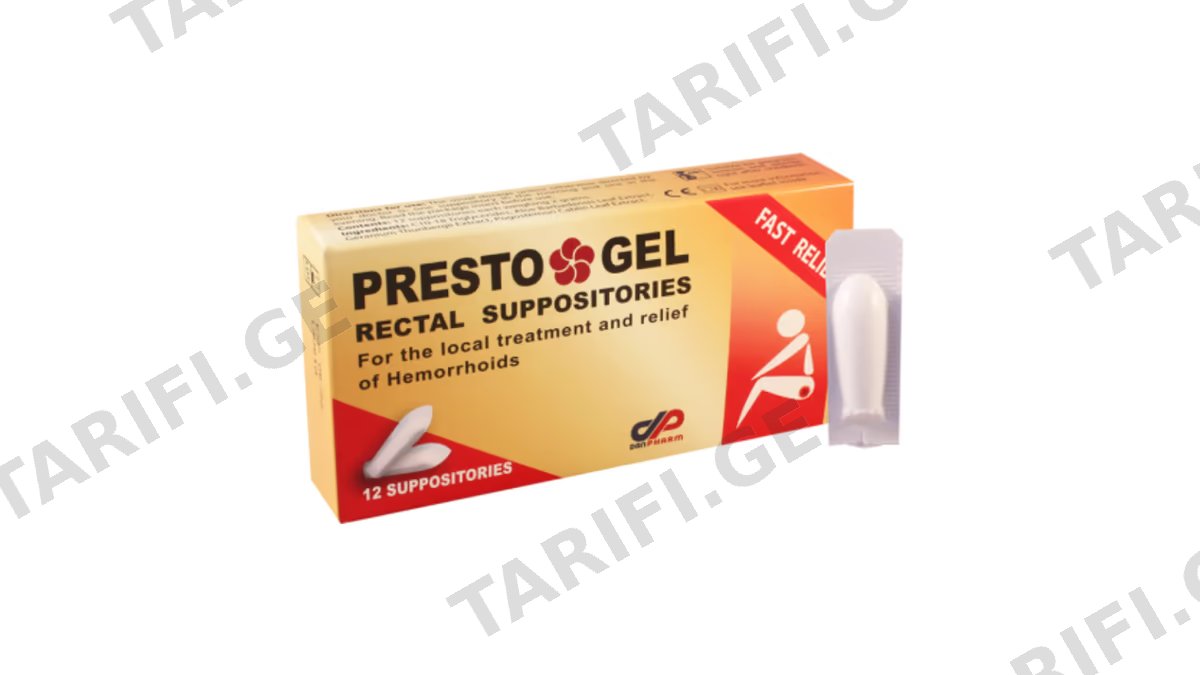 პრესტო გელი რექტ.სუპოზ.N12 *