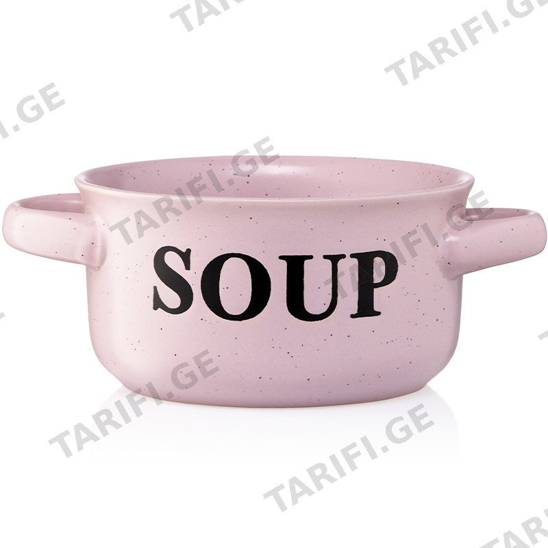 კერამიკის სუპის ჯამი ARDESTO AR3476P BOWL ALCOR (550 ML) PINK