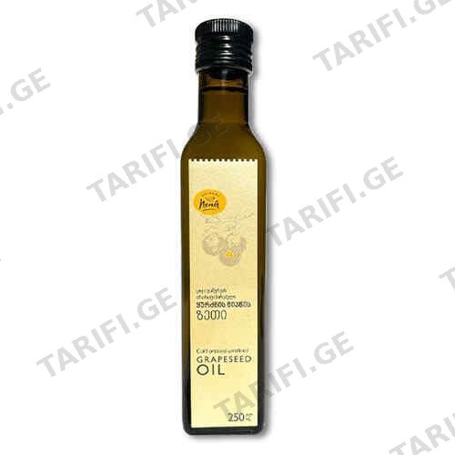 ზეთი ყურძნის წიპწის /ნენა/ 250 მლ