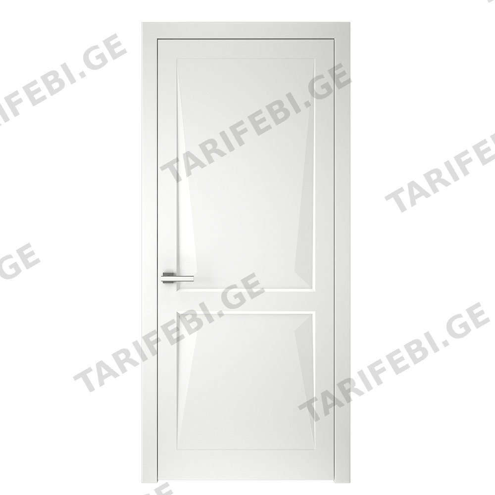 შეღებილი მდფ კარი model 1 3D (White, 700x2150, LR) კომპლექტი
