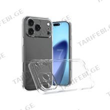 iPhone 17 Pro Max Lux Clear Case გამჭვირვალე სილიკონის ქეისი