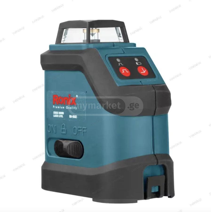 ლაზერული თარაზო Ronix RH-9502, 15/50მ, წითელი ნათება