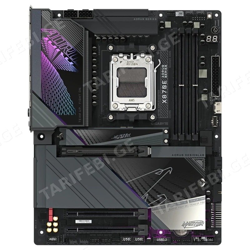 დედა დაფა GIGABYTE X870E AORUS MASTER AM5 DDR5 256GB