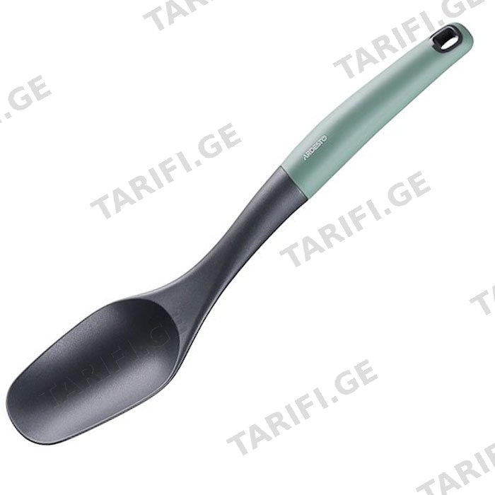 სამზარეულოს კოვზი ARDESTO SPOON GEMINI , GRAY/GREEN, NYLON, PP WITH SOFT TOUCH