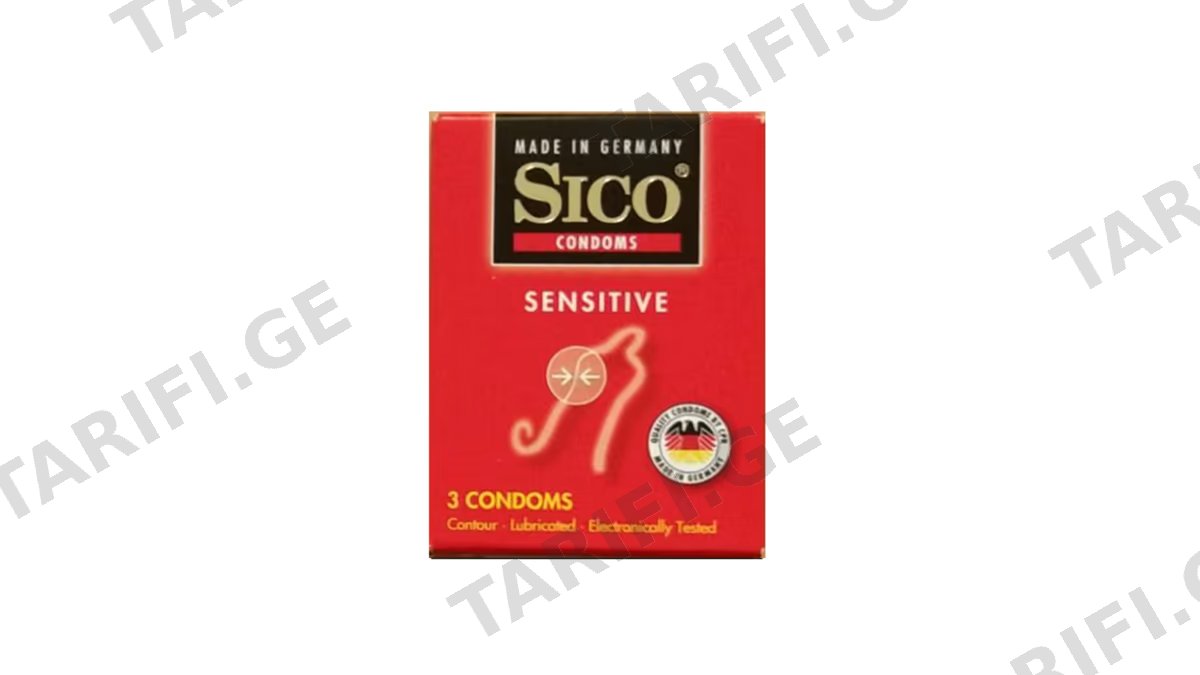 პრეზერვატ."Sico" Sensitive N3 *