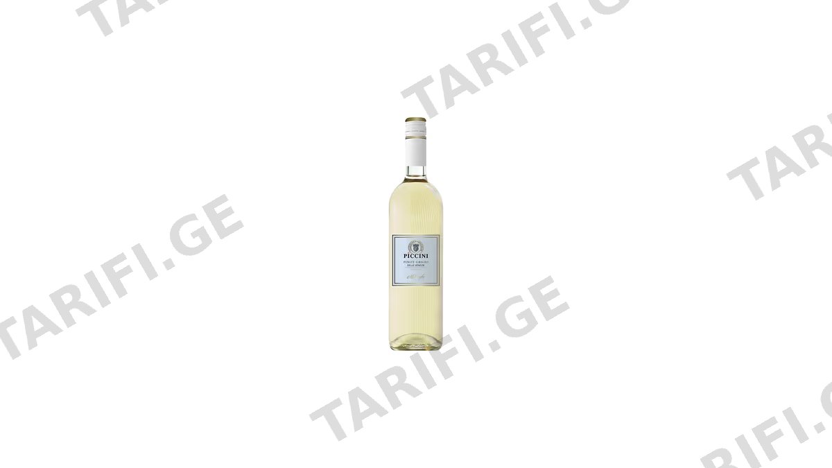 თეთრი მშრალი ღვინო/ PICCINI/პინო გრიჯიო 6*750მლ.
