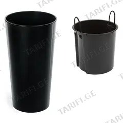 ქოთანი ყვავილის LAMELA Donica LILIA 400 - czarny 29,5 L