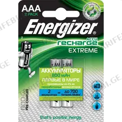 აკუმულატორი Energizer Extreme AAA 800 mAh NiMH 2 ც