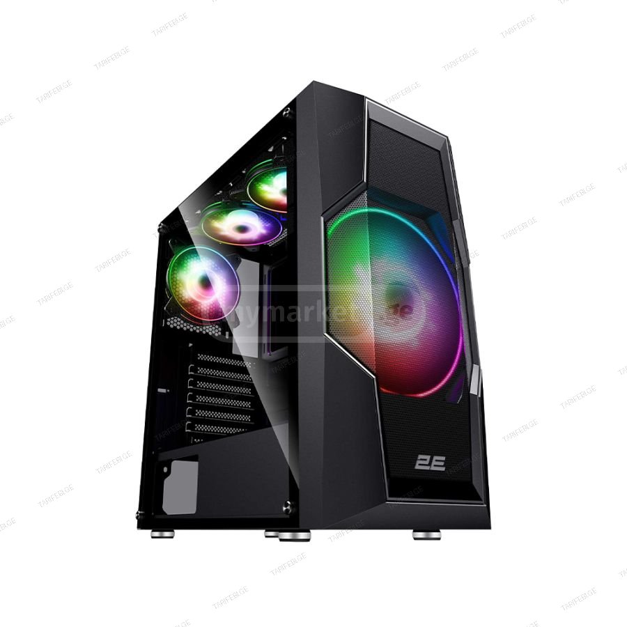 2E Turbo G2057B Mid-Tower Gaming PC Case Black