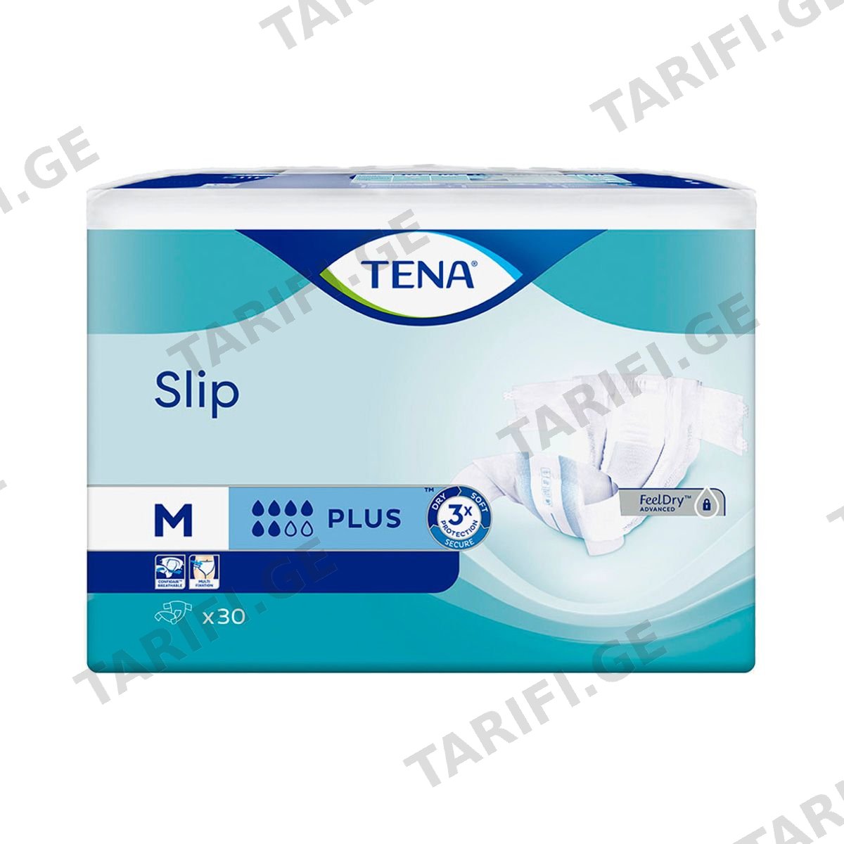 Tena - ტენა მწოლიარეს საფენი Slip M 30 ცალი 8871