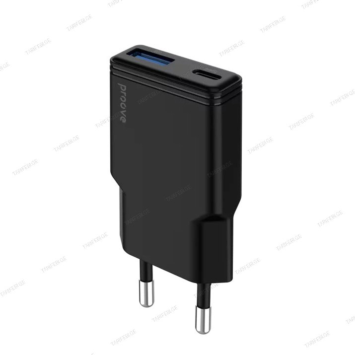 Wall Charger Proove Slender 30W (Type-C + USB) black