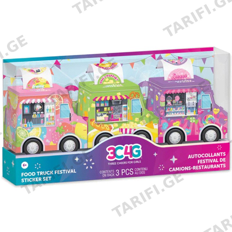 საბავშვო დეკორატიული სტიკერები MAKE IT REAL 3C4G FOOD TRUCK FESTIVAL