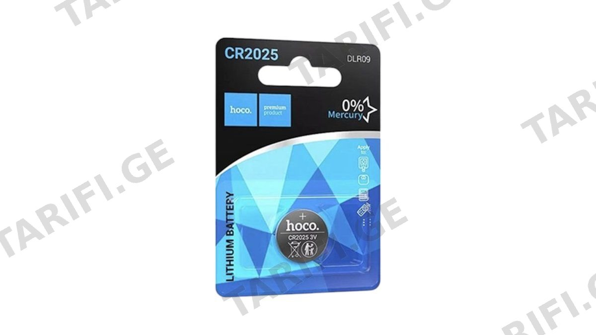 Hoco CR2025 Lithium Battery DLR09 - 1 ცალი