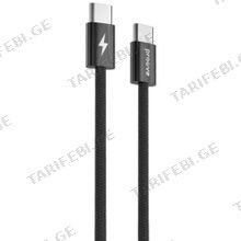 Cable Proove Rebirth 1M Type-C to Type C 60W black