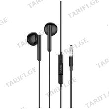 HOCO M64 Melodious wire control earphones with mic Black