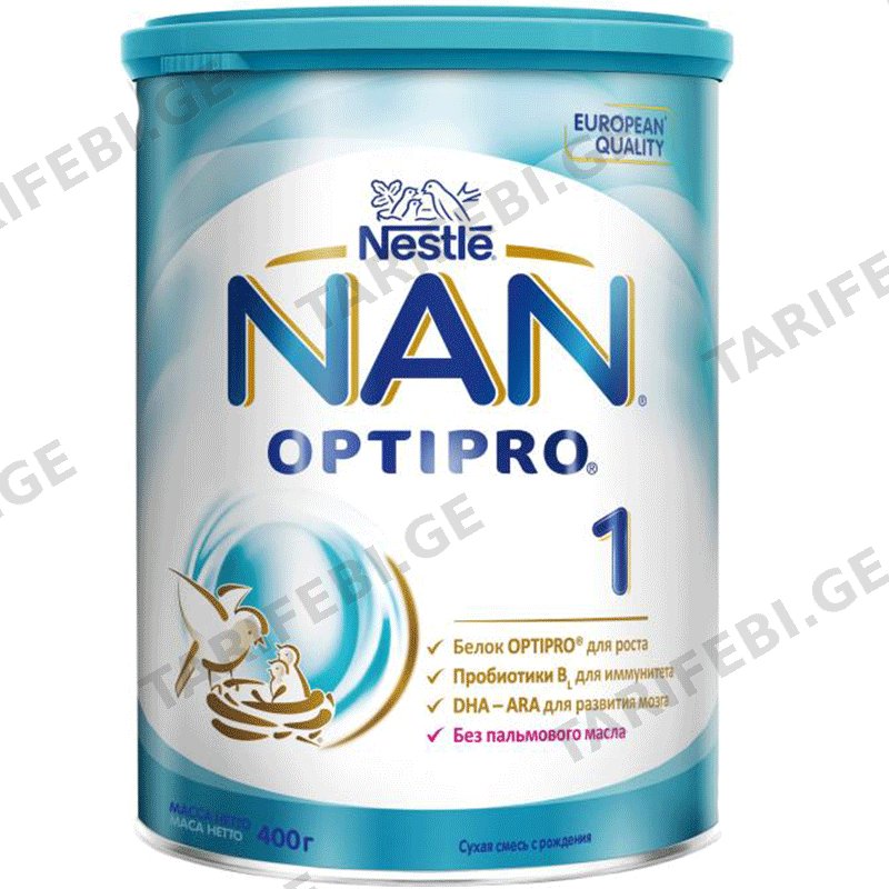 ნანი 1 დაბადებიდან NAN 1 BL NWB019-3-S 12x400 GR RU