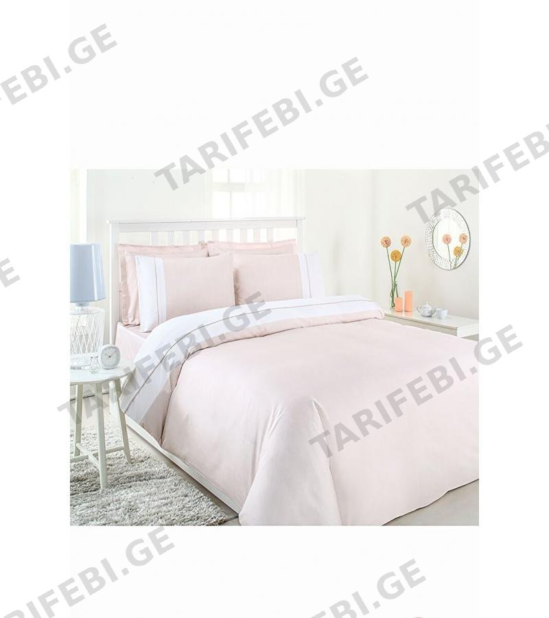 თეთრეულის ნაკრები SATEEN SOFT LINEN 2-საწ. ფერი PUDRA მწარ. OZDILEK