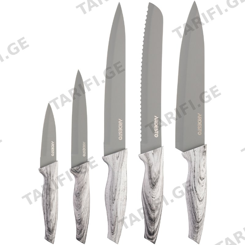 სამზარეულოს დანების ნაკრები ARDESTO AR2105BG BLACK MARS KNIVES (5 ც)