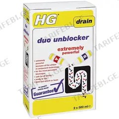 გამწმენდი მილების ორკომპონენტიანი HG 2x500 მლ