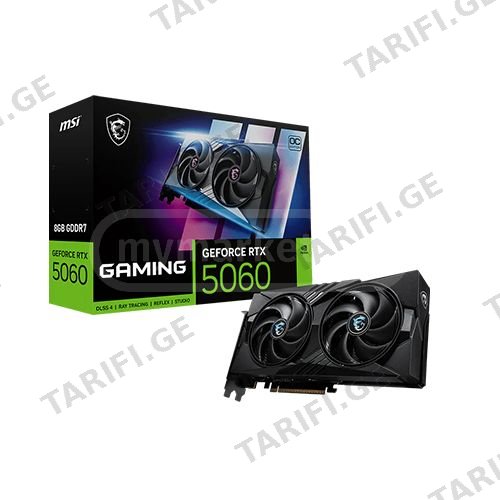 ვიდეობარათი - Msi RTX 5060 8 GB Gaming Oc