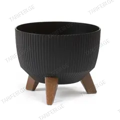 ქოთანი ყვავილის Lamela Bowl ROMA ECO recycled 330 jumper - black 12,4 L