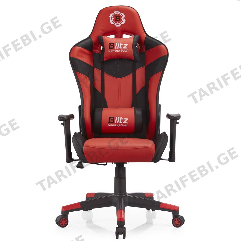 გეიმერული სავარძელი ALLX SK8817, Gaming Chair, Black/Red