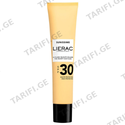 ლიერაკი - SUNISSIME სახის ფლუიდი მზისგან დამცავი SPF30 40მლ
